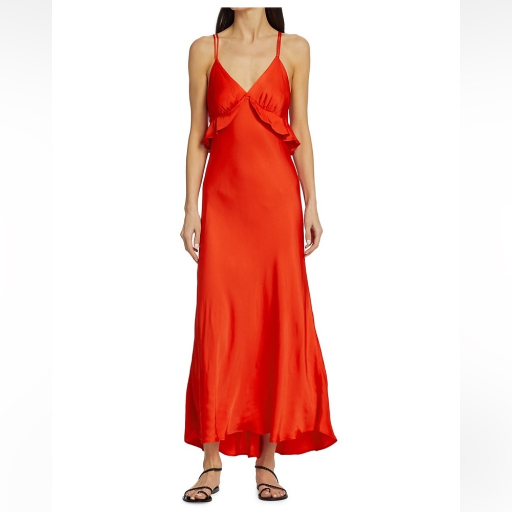 Farm Rio Ruffle Strappy Back Dress. NWT size large